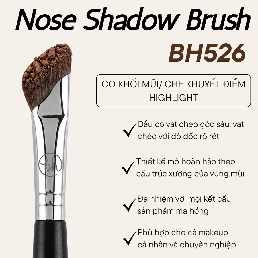  Cọ Tạo Khối Mũi BH Cosmetics Nose Shadow Brush BH526